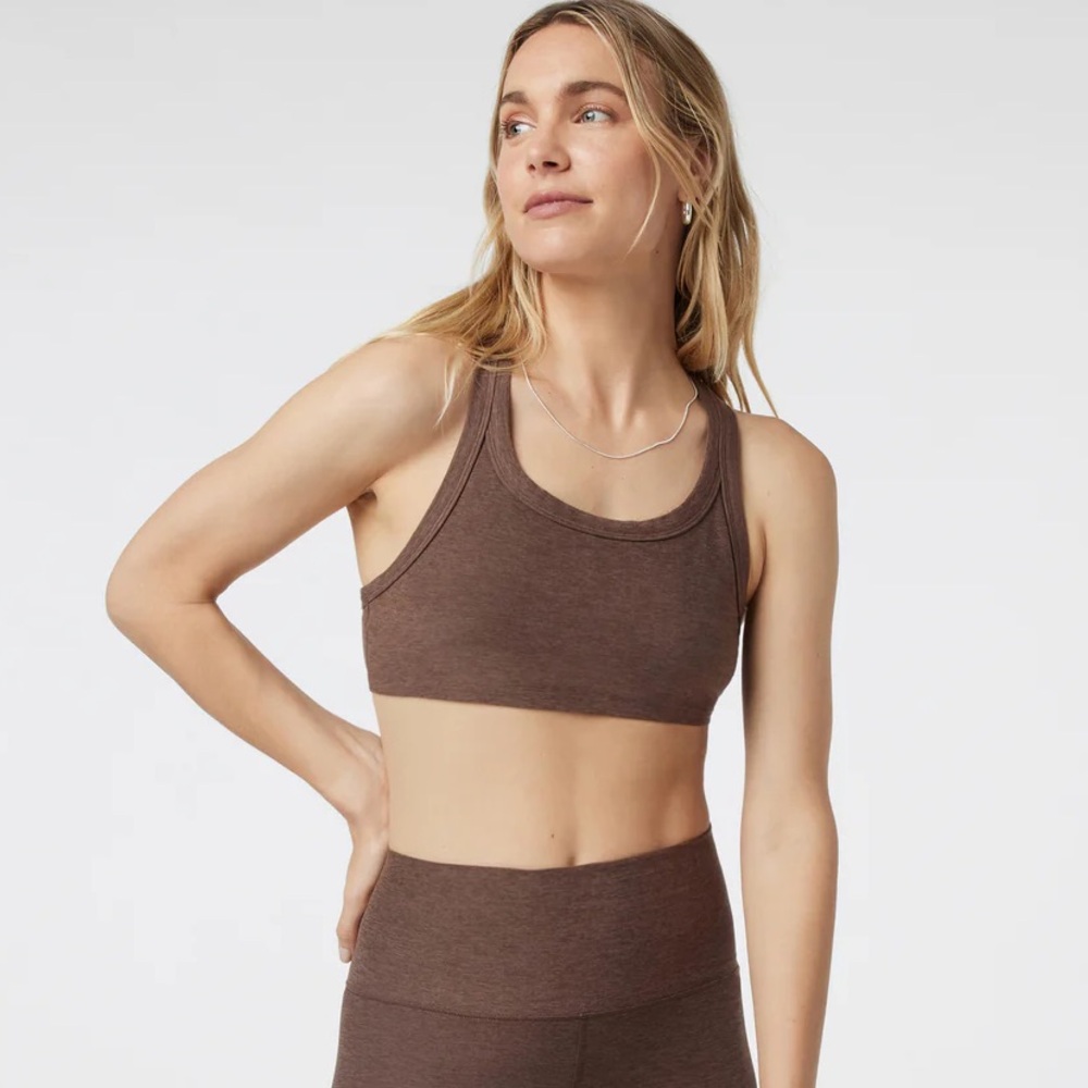 Vuori Brown Racerback Sports Bra